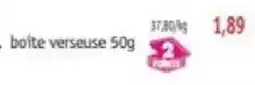 Maximo boîte verseuse 50g offre