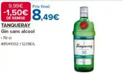 Costco TANQUERAY Gin sans alcool offre