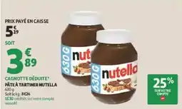 Auchan Direct Nutella Pâte à tartiner offre
