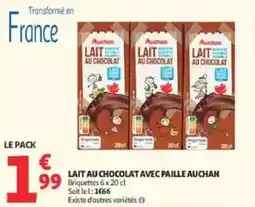 Auchan Direct Auchan LAIT AU CHOCOLAT offre