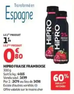 Auchan Direct HIPRO FRAISE FRAMBOISE offre