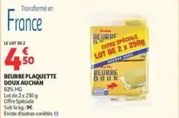 Auchan Direct Auchan Beurre plaquette doux offre