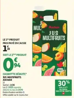 Auchan Direct Auchan Jus Multifruits offre