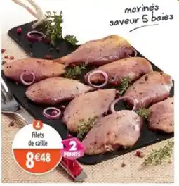 Maximo Filets de caillle offre
