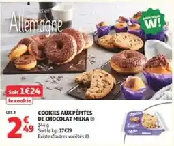 Auchan Direct Milka Cookies aux pépites de chocolat offre