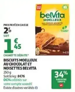 Auchan Direct Belvita Biscuits moelleux offre