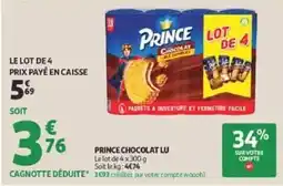 Auchan Direct PRINCE CHOCOLAT LU offre