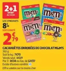 Auchan Direct M&M'S Cacahuètes enrobées de chocolat offre