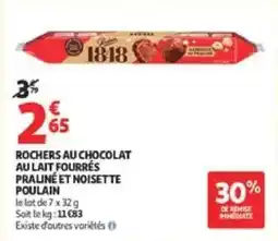 Auchan Direct POULAIN Rochers au chocolat offre
