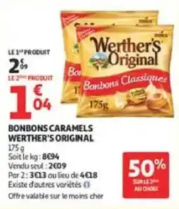 Auchan Direct Werther's Original Bonbons Caramels offre
