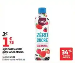 Auchan Direct Fruiss Sirop Grenadine offre