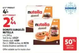 Auchan Direct Nutella donut offre