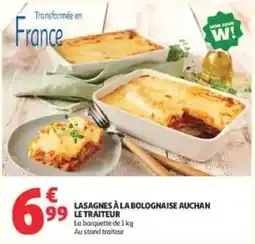 Auchan Direct AUCHAN LASAGNES À LA BOLOGNAISE offre