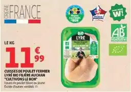 Auchan Direct LYRÉ CUISSES DE POULET FERMIER offre