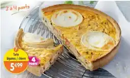 Maximo Tarte légumes / chèvre offre