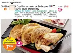 Maximo Privilege du Traiteur Coquilles aux noix de St-Jacques offre