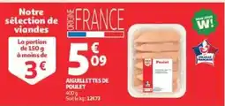 Auchan Direct Poulet Aiguillettes de Poulet offre