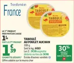 Auchan Direct Auchan Taboulé au poulet offre