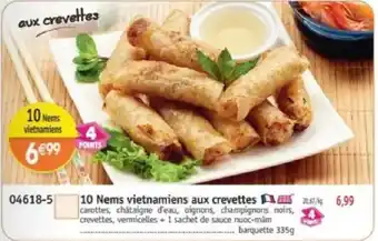 Maximo 10 Nems vietnamiens aux crevettes offre