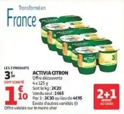Auchan Direct ACTIVIA CITRON offre
