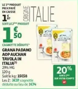 Auchan Direct GRANA PADANO AOP AUCHAN offre