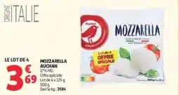 Auchan Direct AUCHAN Mozzarella offre