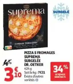 Auchan Direct DR. OETKER PIZZA 5 FROMAGES offre