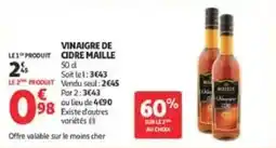 Auchan Direct MAITRE Vinaigre de cidre offre