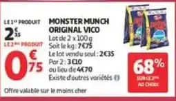Auchan Direct Vico Monster munch original offre