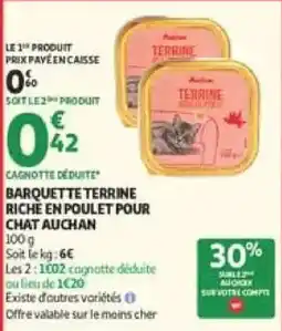 Auchan Direct Auchan Barquette Terrine offre