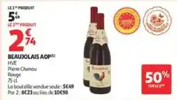 Auchan Direct Pierre Chanau Beaujolais AOP offre