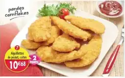 Maximo panées cornflakes Aiguillettes de poulet, cuites offre