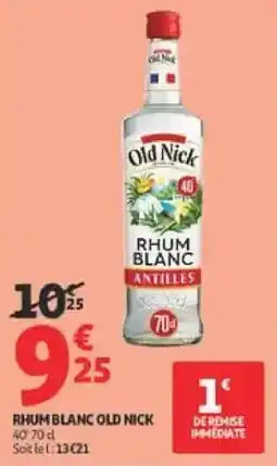 Auchan Direct Old Nick RHUM BLANC offre