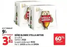 Auchan Direct STELLA ARTOIS BIÈRE BLONDE offre