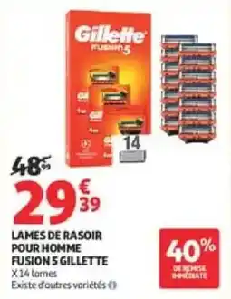 Auchan Direct Gillette LAMES DE RASOIR offre