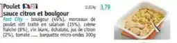 Maximo Poulet sauce citron et boulgour offre