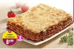 Maximo Lasagnes à la bolognaise offre
