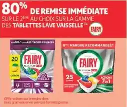 Auchan Direct FAIRY TABLETTES LAVE VAISSELLE offre