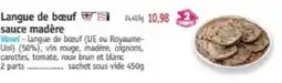 Maximo Langue de bœuf sauce madère offre