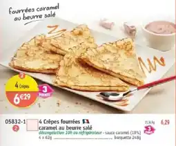 Maximo 4 Crêpes fourrées caramel au beurre salé offre