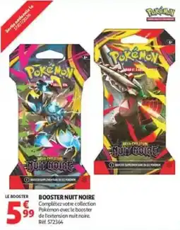 Auchan Direct Pokémon Booster Nuit Noire offre