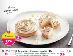 Maximo 2 Tartelettes citron meringuées offre