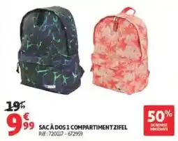 Auchan Direct ZIFEL SAC À DOS 1 COMPARTIMENT offre