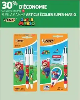 Auchan Direct BIC Article écolier Super-Mario offre