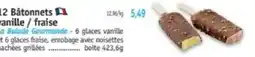 Maximo 12 Bâtonnets vanille / fraise offre
