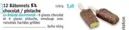 Maximo 12 Bâtonnets chocolat / pistache offre
