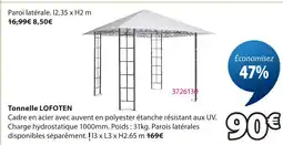 JYSK Tonnelle lofoten offre