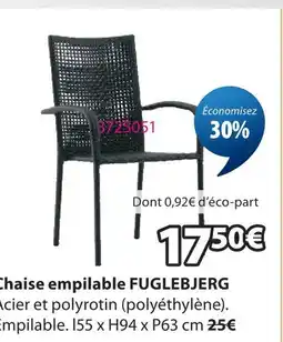 JYSK Chaise empilable fuglebjerg offre