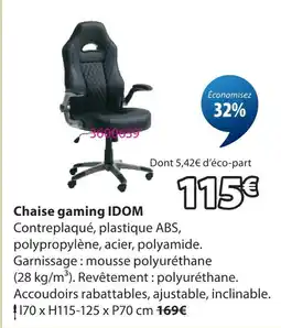 JYSK Chaise gaming idom offre