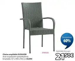 JYSK Chaise empilable gudhjem offre